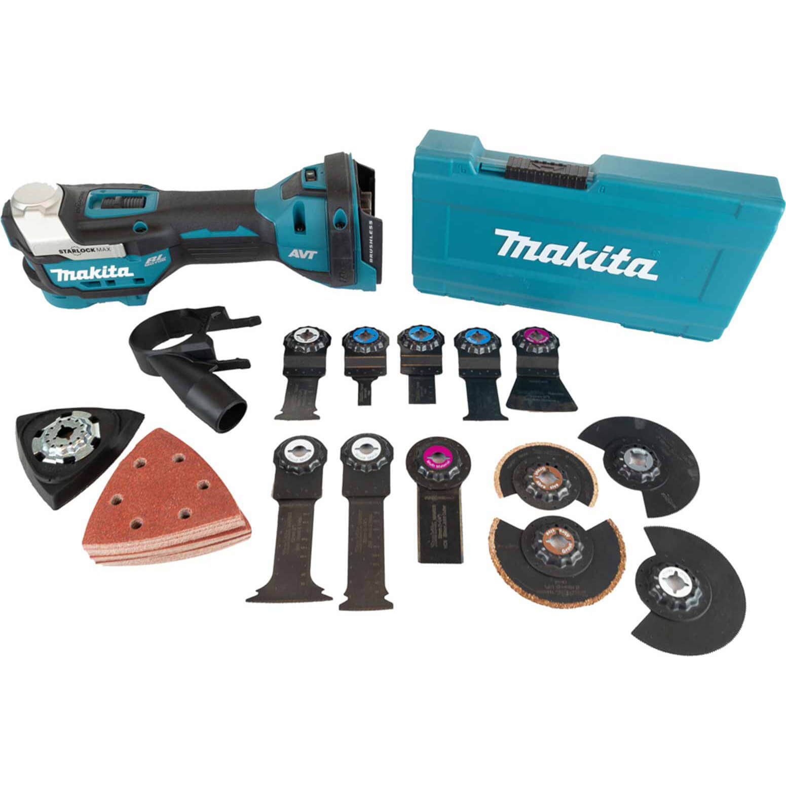 Image of Makita DTM52 18v LXT Cordless Brushless Oscillating Multi Tool and Accessories No Batteries No Charger No Case