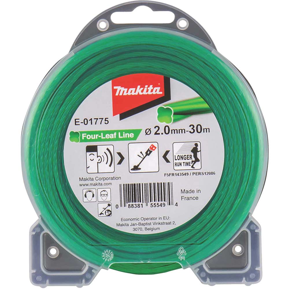 Makita Four Leaf Nylon Grass Trimmer Cord 2mm 30m