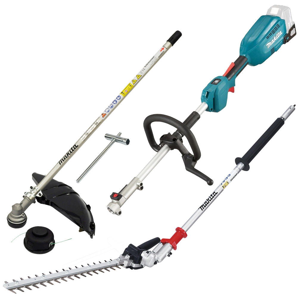 Makita DUX18 18v LXT Cordless Brushless Split Shaft Garden Multi Tool Kit No Batteries No Battery Charger