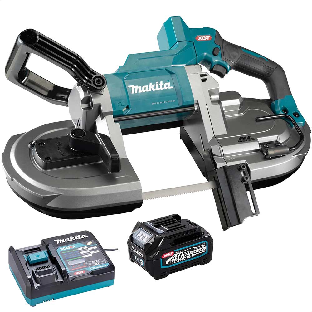 Makita PB002G 40v Max XGT Cordless Brushless Portable Band Saw 1 x 2.5ah Li-ion Charger No Case