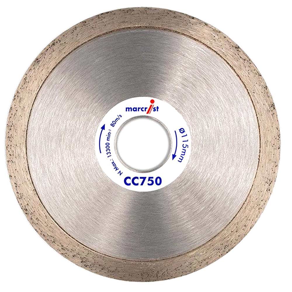 Marcrist CC750 Curve Cutting Diamond Blade 115mm 22mm