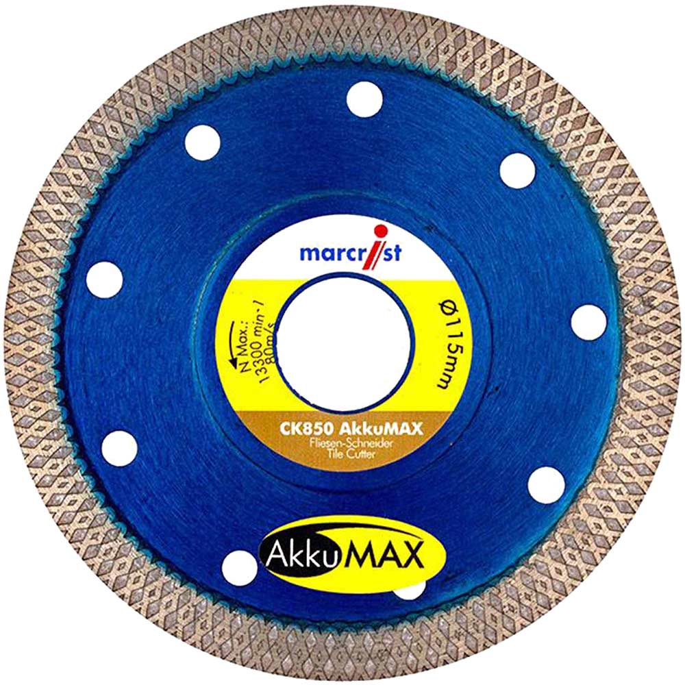 Marcrist CK850 AkkuMAX Extreme Speed Diamond Tile Blade 115mm