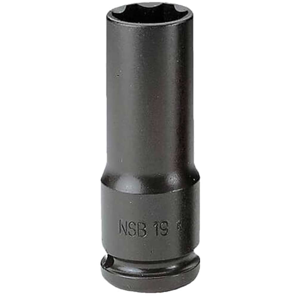 Image of Facom 1/2" Drive Deep Thin Wall Hexagon Impact Socket 1/2" 19mm