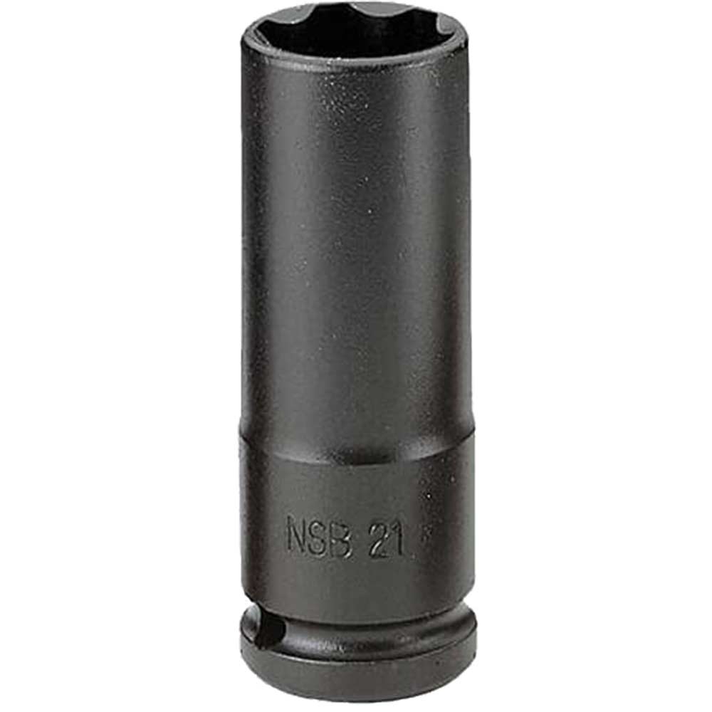 Image of Facom 1/2" Drive Deep Thin Wall Hexagon Impact Socket 1/2" 21mm