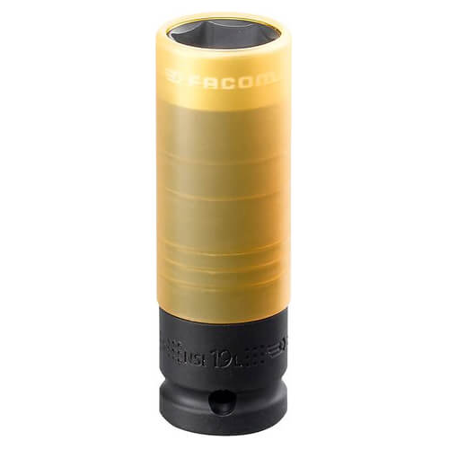 Image of Facom 1/2" Drive Reinforced Impact Socket for Alloy Wheels Metric 1/2" 19mm