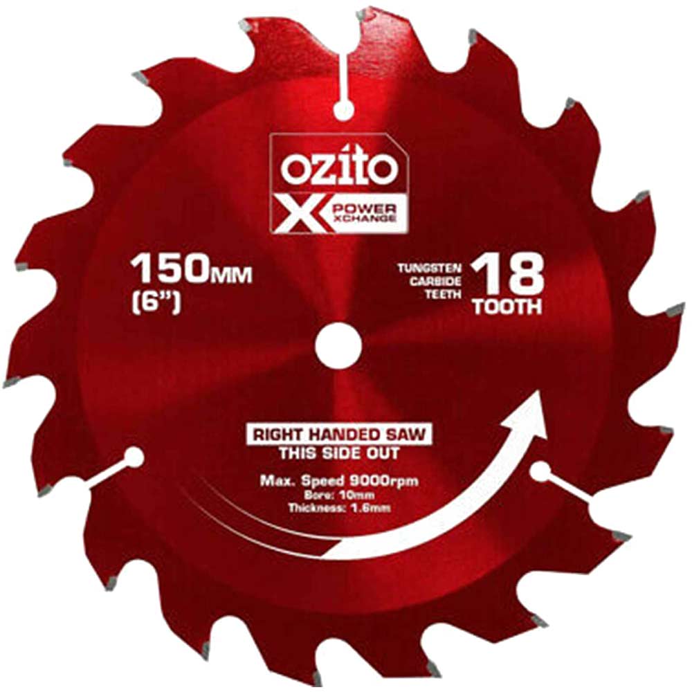 Image of Ozito PXCSB Circular Saw Blade 150mm 18T 10mm