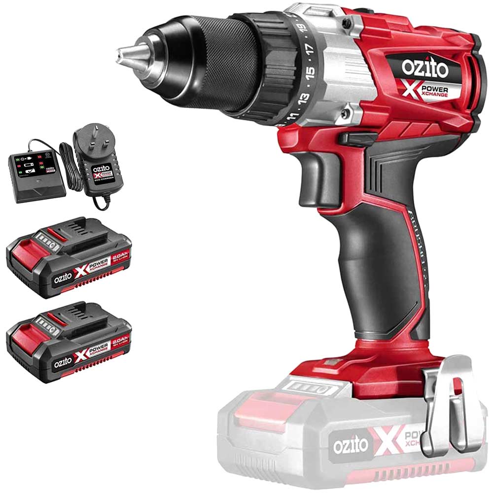 Ozito PXIDS 18v Cordless Impact Driver 1 x 2ah Li ion Charger No Case
