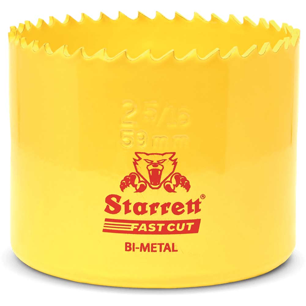Image of Starrett Fast Cut Bi Metal Hole Saw 59mm