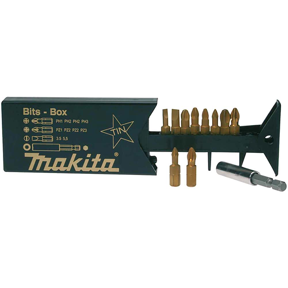 Image of Makita 11 Piece TiN Screwdriver Bit Set