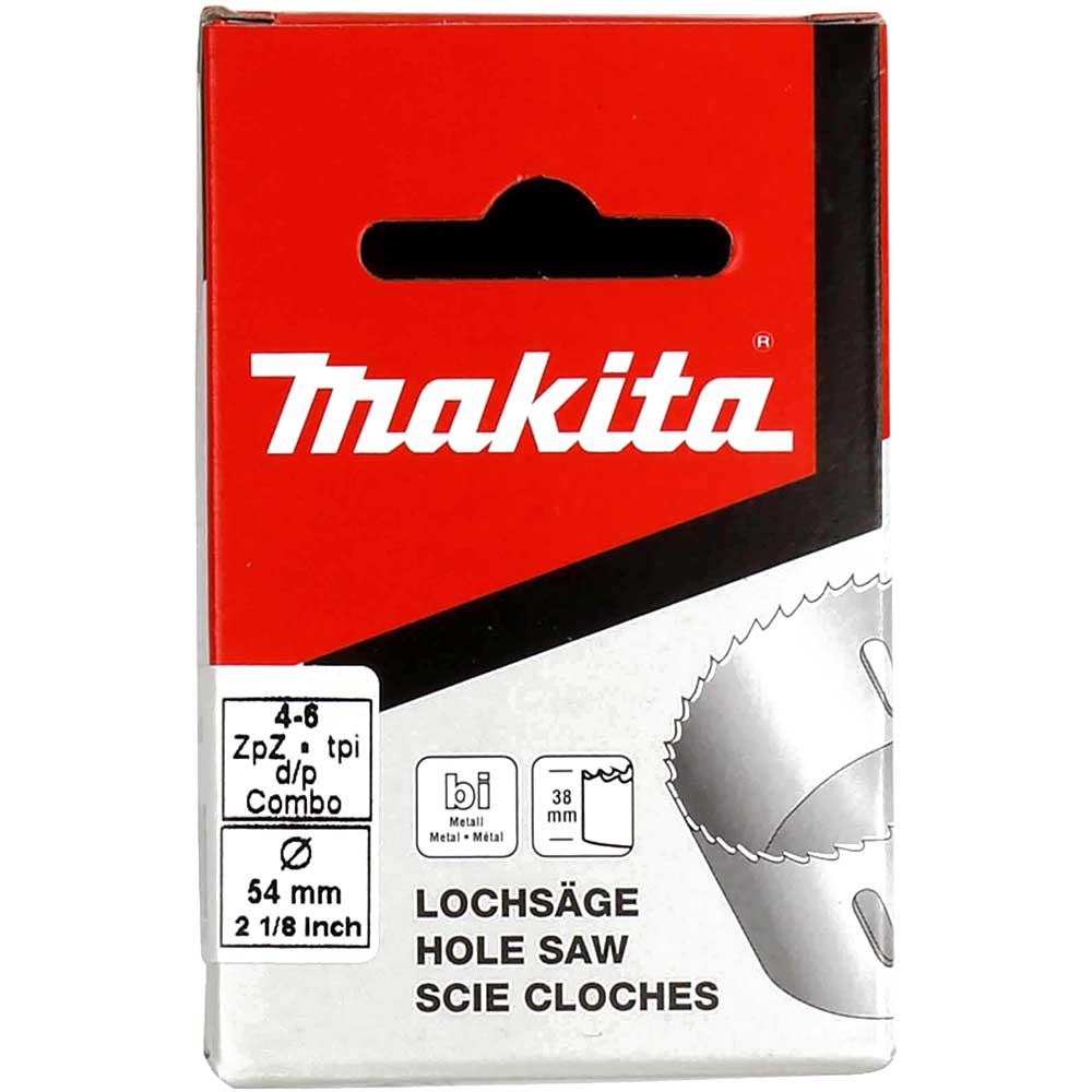 Click to view product details and reviews for Makita Performance Hss Bi Metal Hole Saw 54mm.