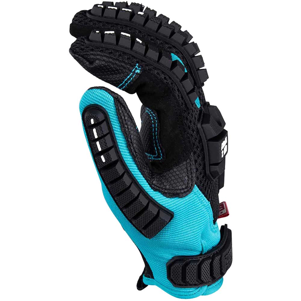 Makita Advanced Impact ANSI2 Demolition Gloves Black / Blue 2XL Pack of 1