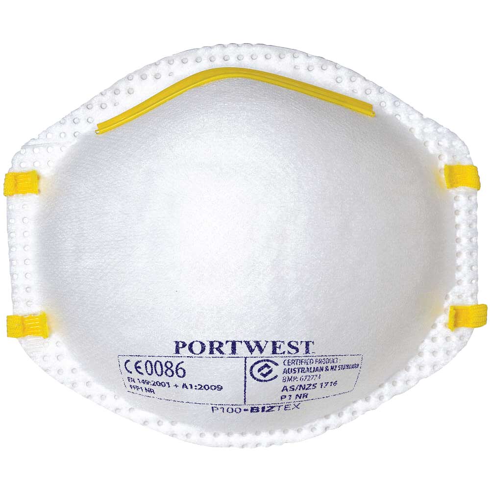 Portwest FFP1 Disposable Dust Masks Pack of 20