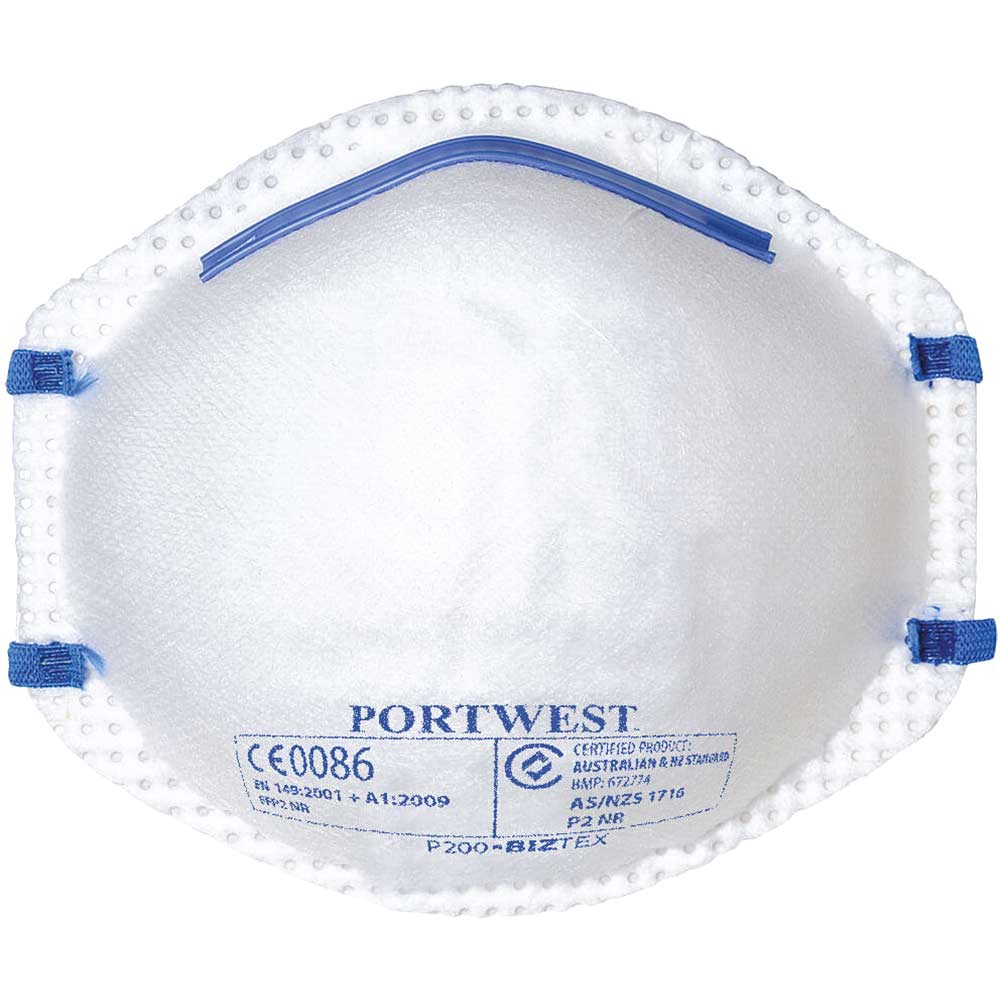 Portwest FFP2 Disposable Dust Masks Pack of 20