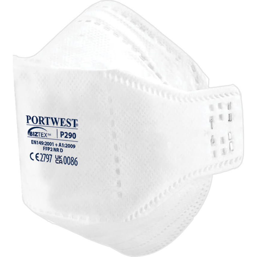 Image of Portwest Eagle Dolomite Fold Flat Disposable FFP2 Dust Masks Pack of 20