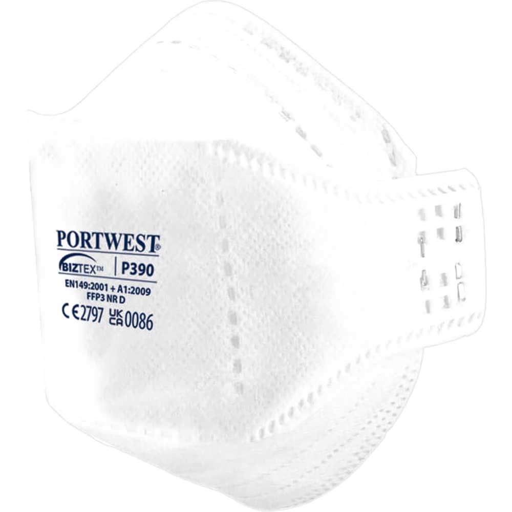 Image of Portwest Eagle Dolomite Fold Flat Disposable FFP3 Dust Masks Pack of 20