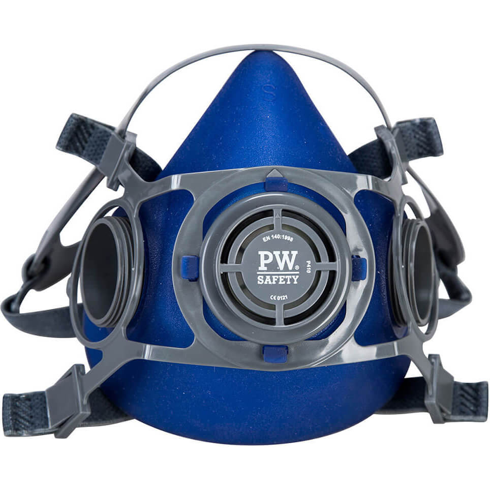 Image of Portwest Auckland Half Face Mask Respirator Blue M
