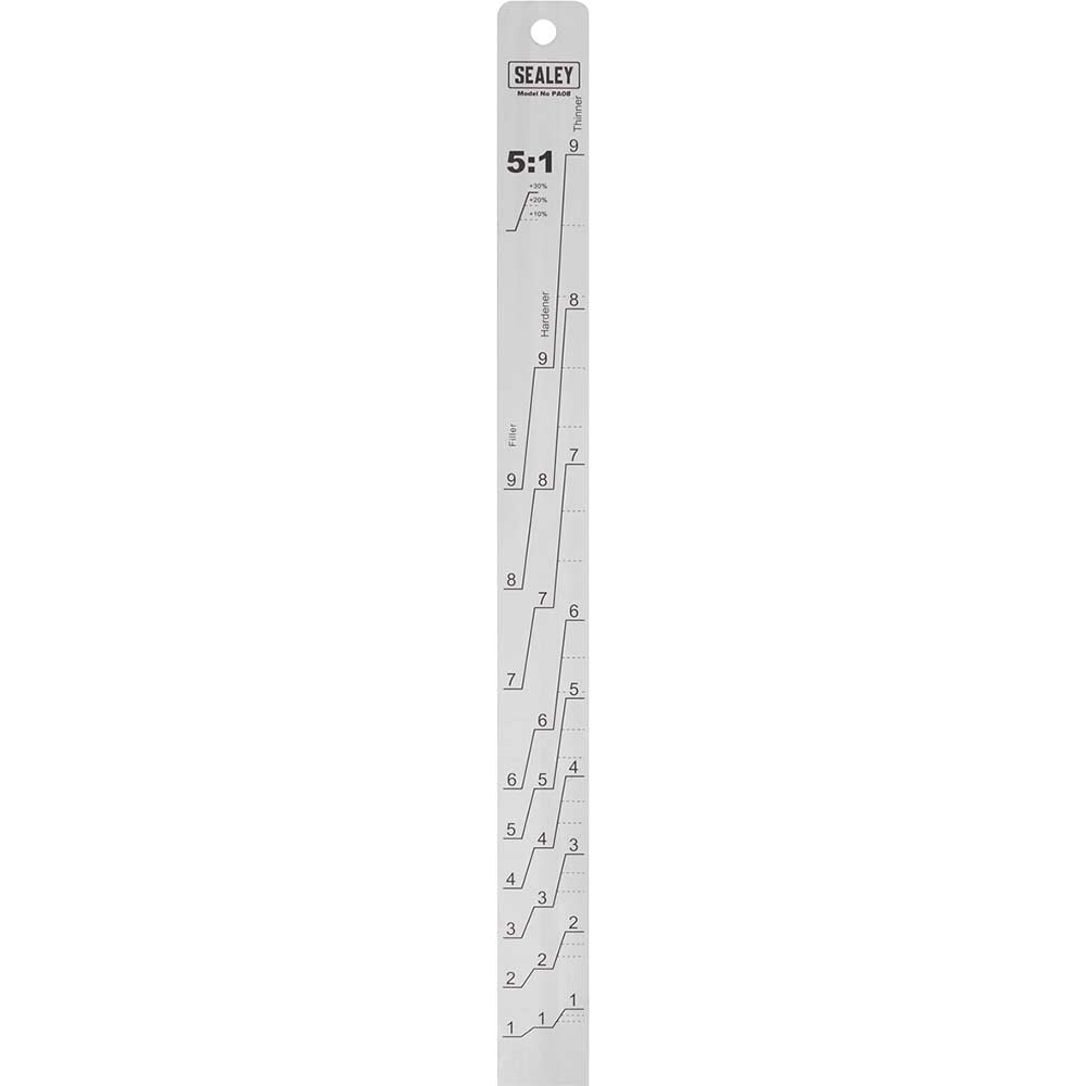 Sealey Aluminium Paint Measuring Stick 5:1/5:3
