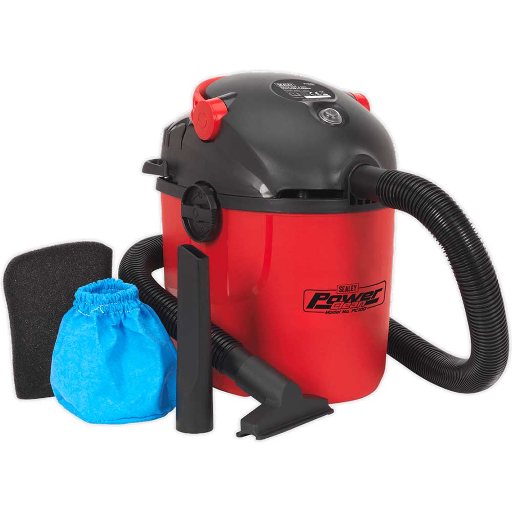 Sealey PC100 Wet and Dry Vacuum Cleaner 10L 240v