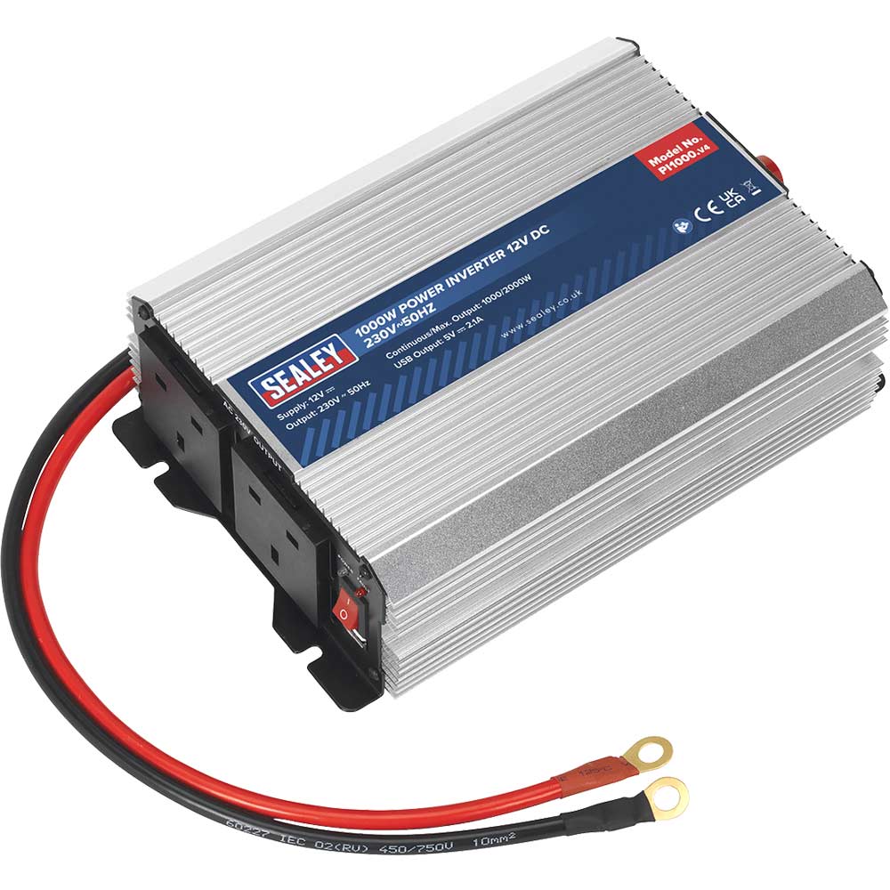 Sealey 12v to 240v Power Inverter 1000 Watts