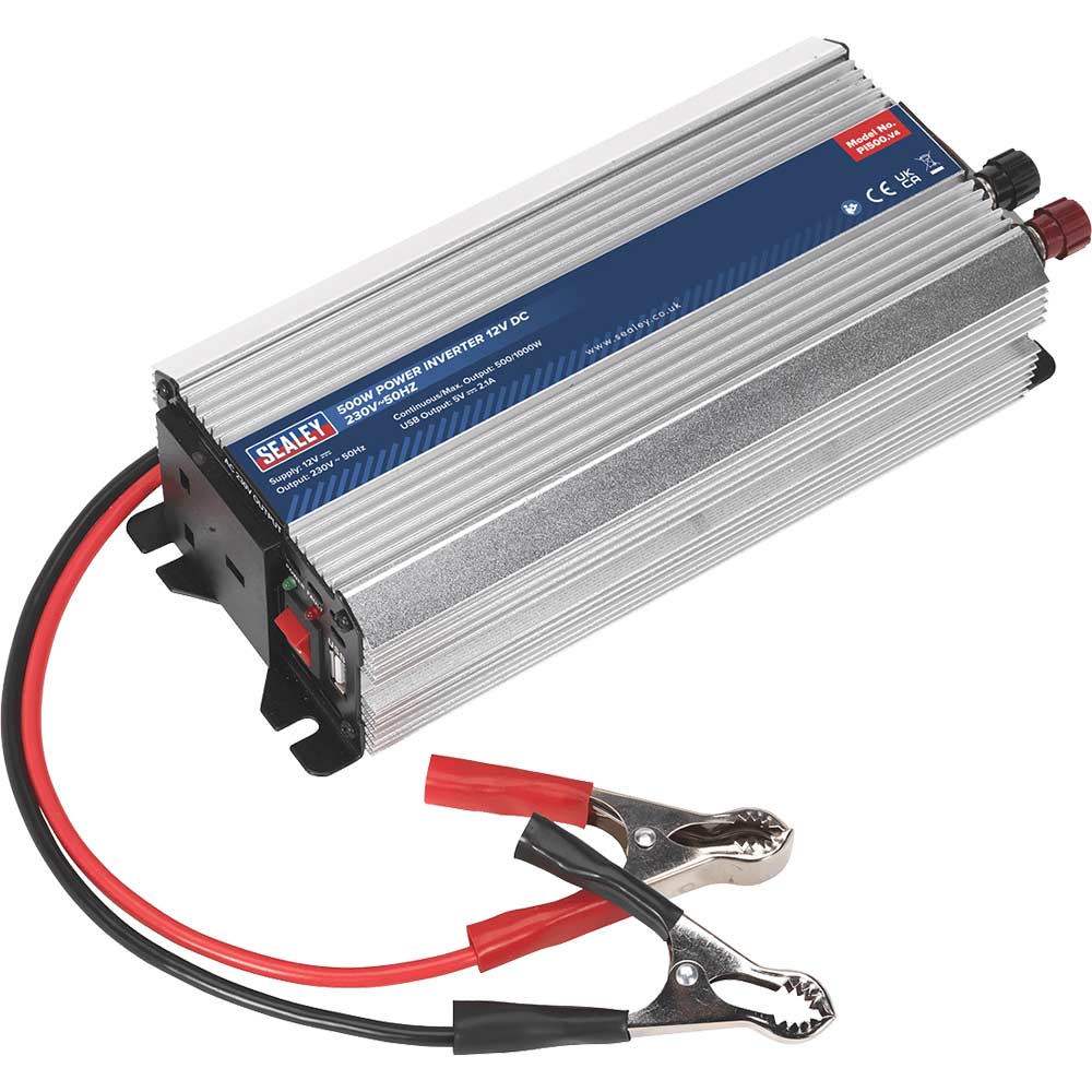 Sealey 12v to 240v Power Inverter 500 Watts