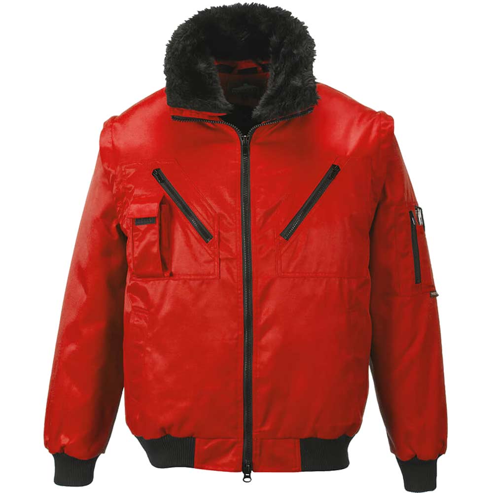 Portwest PJ10 Pilot Jacket Red S