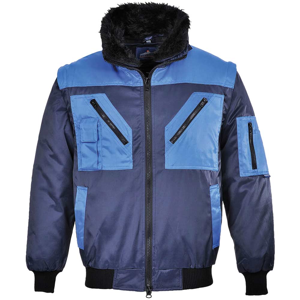 Portwest PJ20 Pilot Jacket 2 Tone Navy S