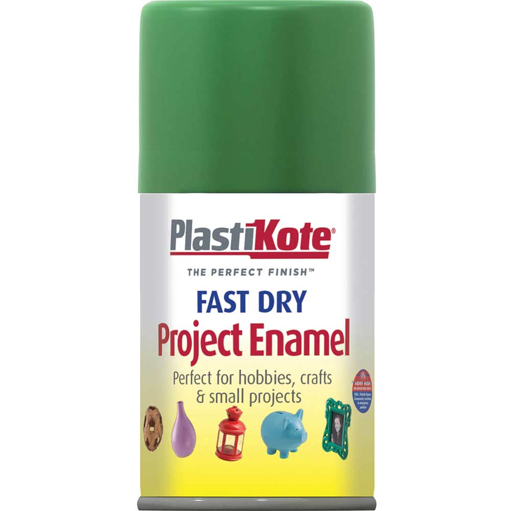 Plastikote Dry Enamel Aerosol Spray Paint Garden Green 100ml