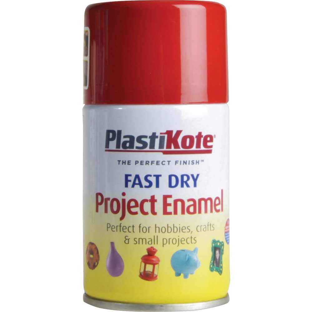 Plastikote Dry Enamel Aerosol Spray Paint Insignia Red 100ml