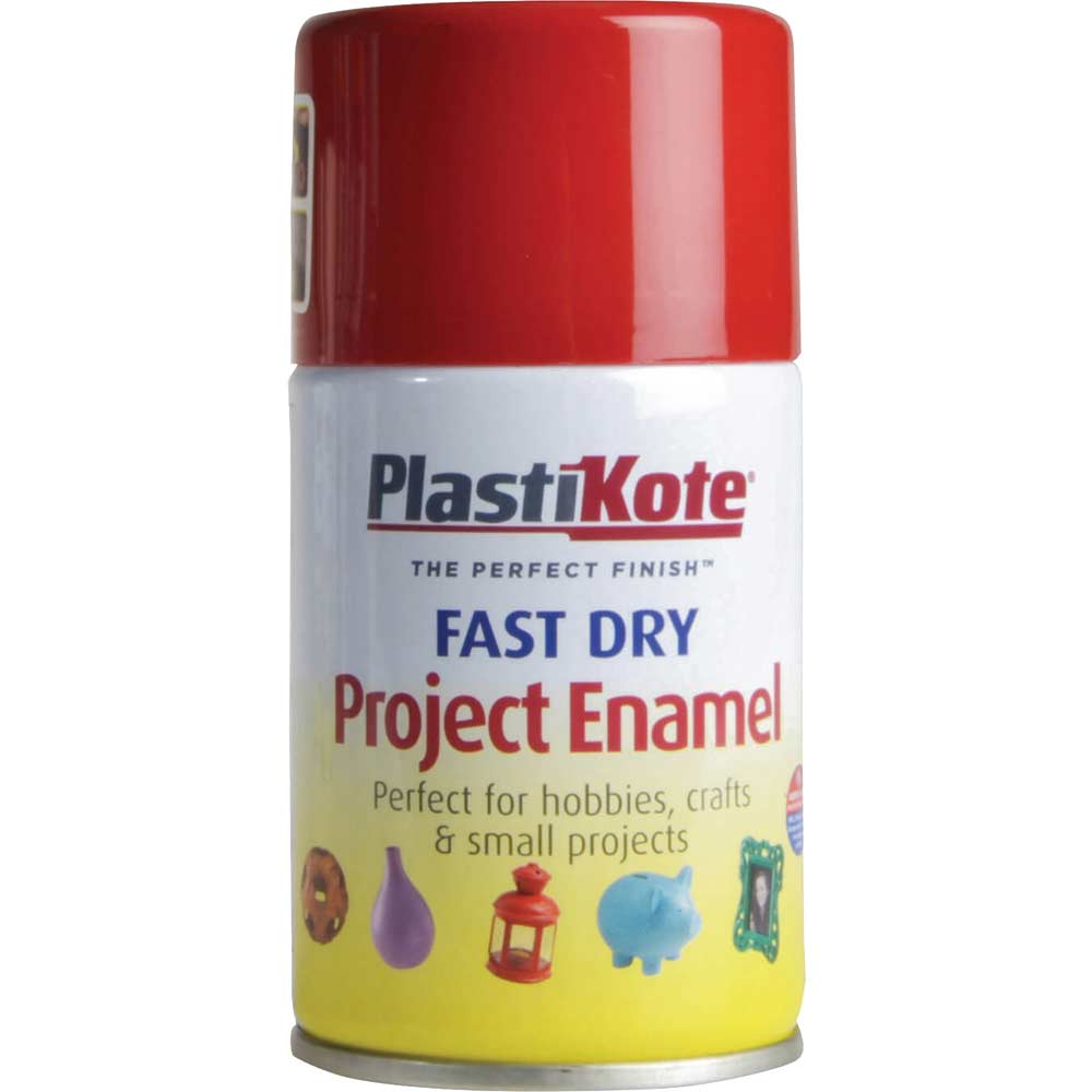 Image of Plastikote Dry Enamel Aerosol Spray Paint Insignia Red 100ml