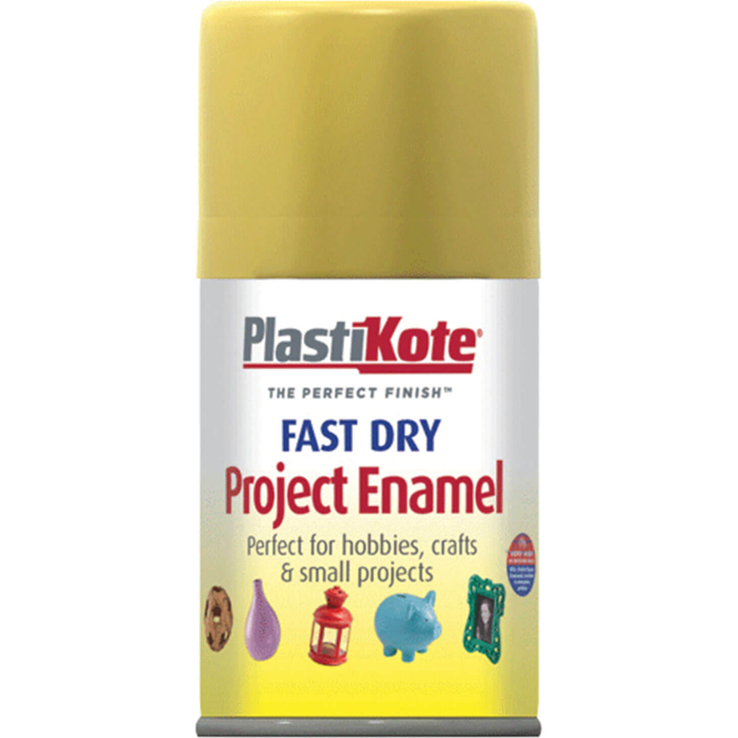Image of Plastikote Dry Enamel Aerosol Spray Paint Gold Leaf 100ml