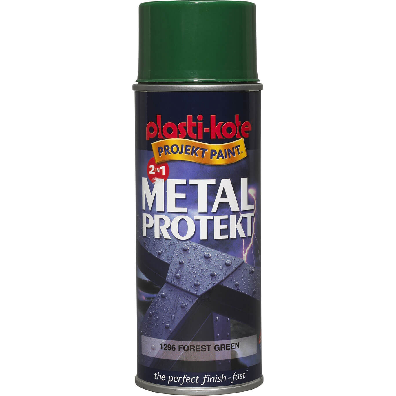 Image of Plastikote Metal Protekt Aerosol Spray Paint Forest Green 400ml