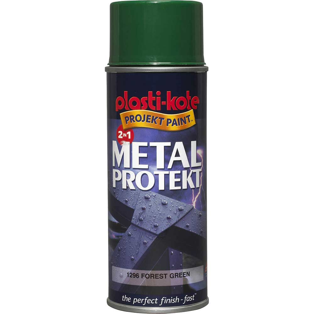 Photos - Varnish Plastikote Metal Protekt Aerosol Spray Paint Forest Green 400ml 1296