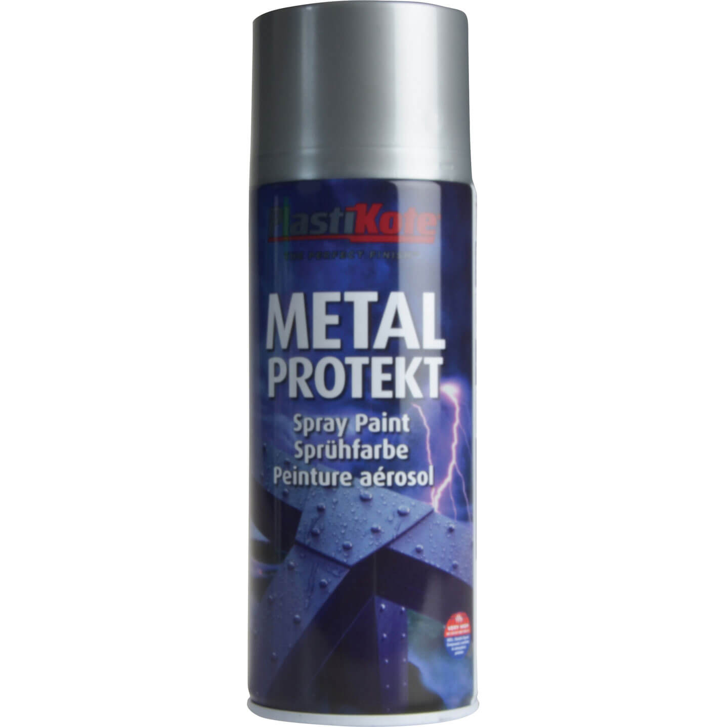 Image of Plastikote Metal Protekt Aerosol Spray Paint Aluminium 400ml