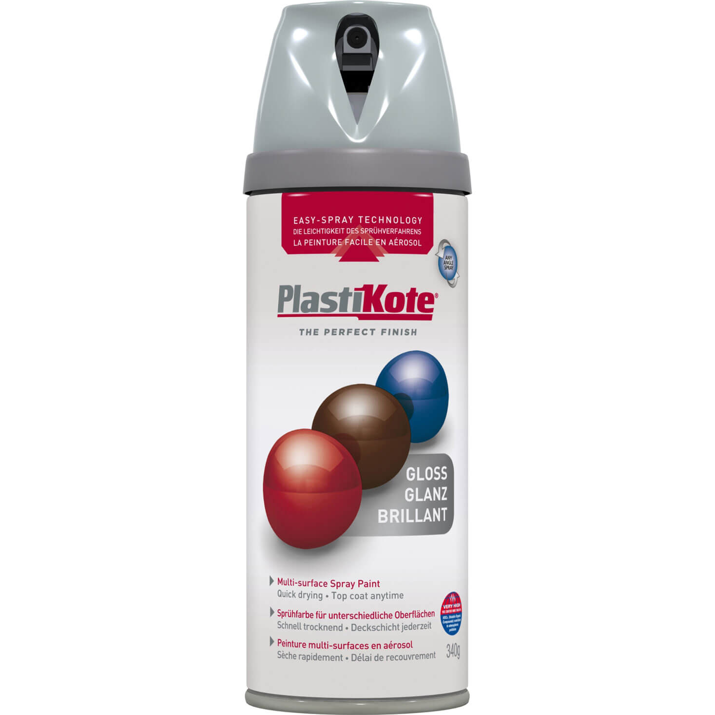 Image of Plastikote Premium Gloss Aerosol Spray Paint Smoke Infusion 400ml