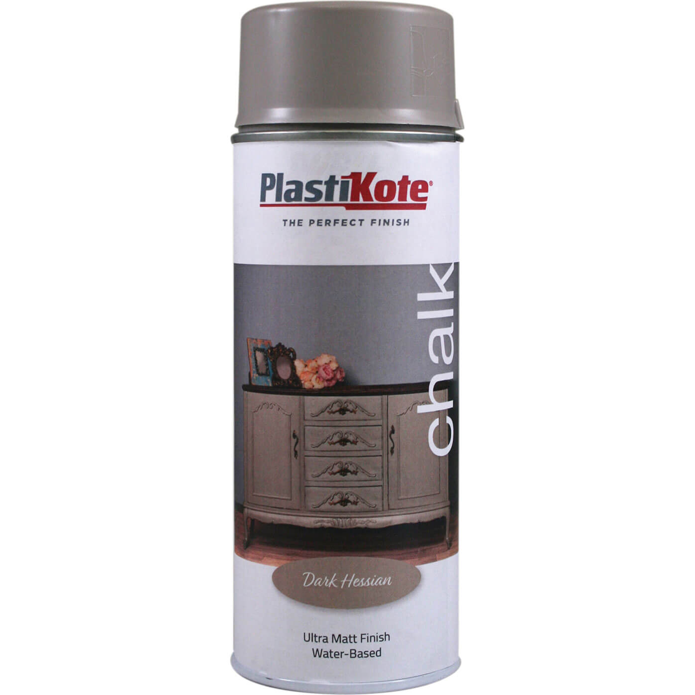 Image of Plasti-Kote Chalk Finish Spray Paint Dark Hessian 400ml
