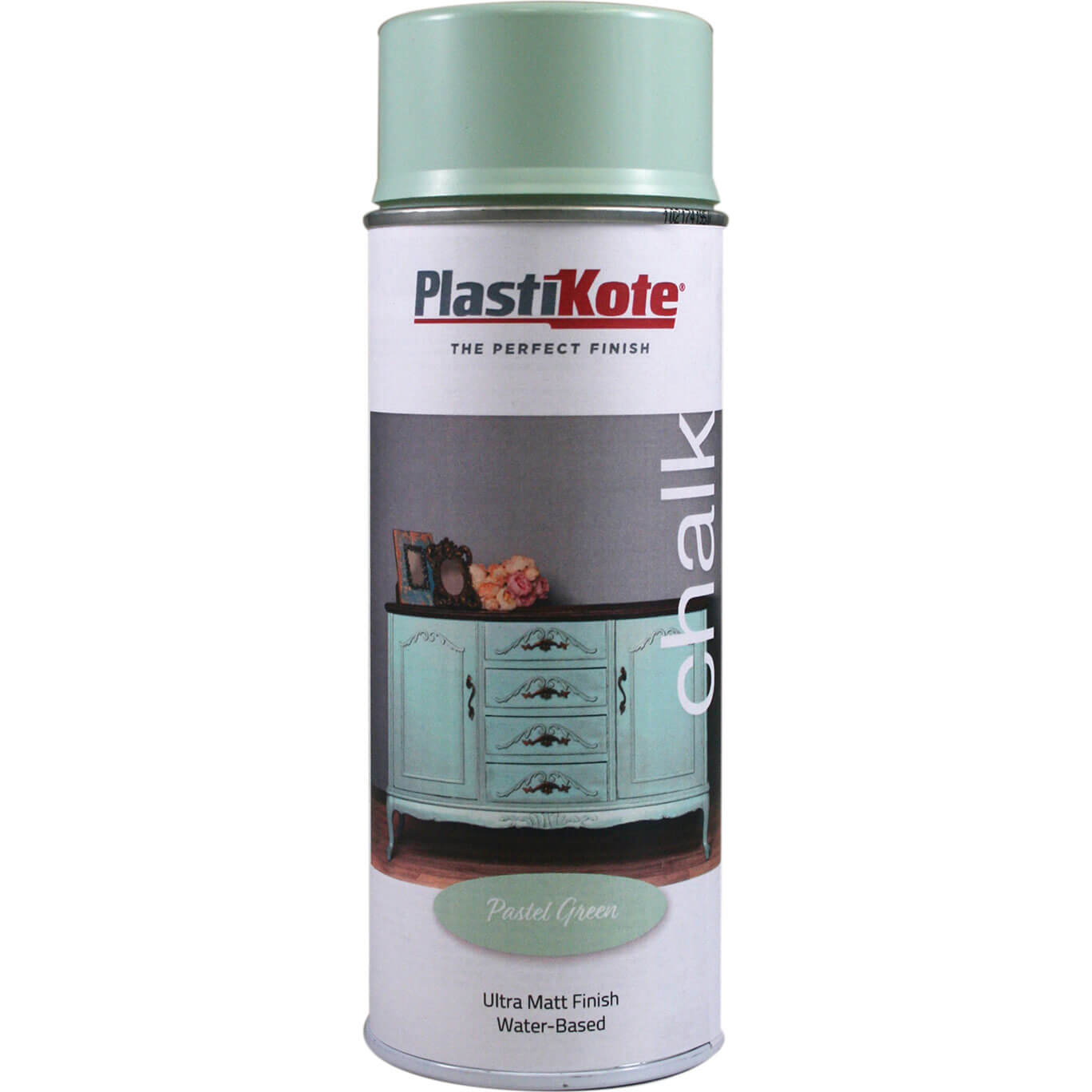 Image of Plasti-Kote Chalk Finish Spray Paint Pastel Green 400ml
