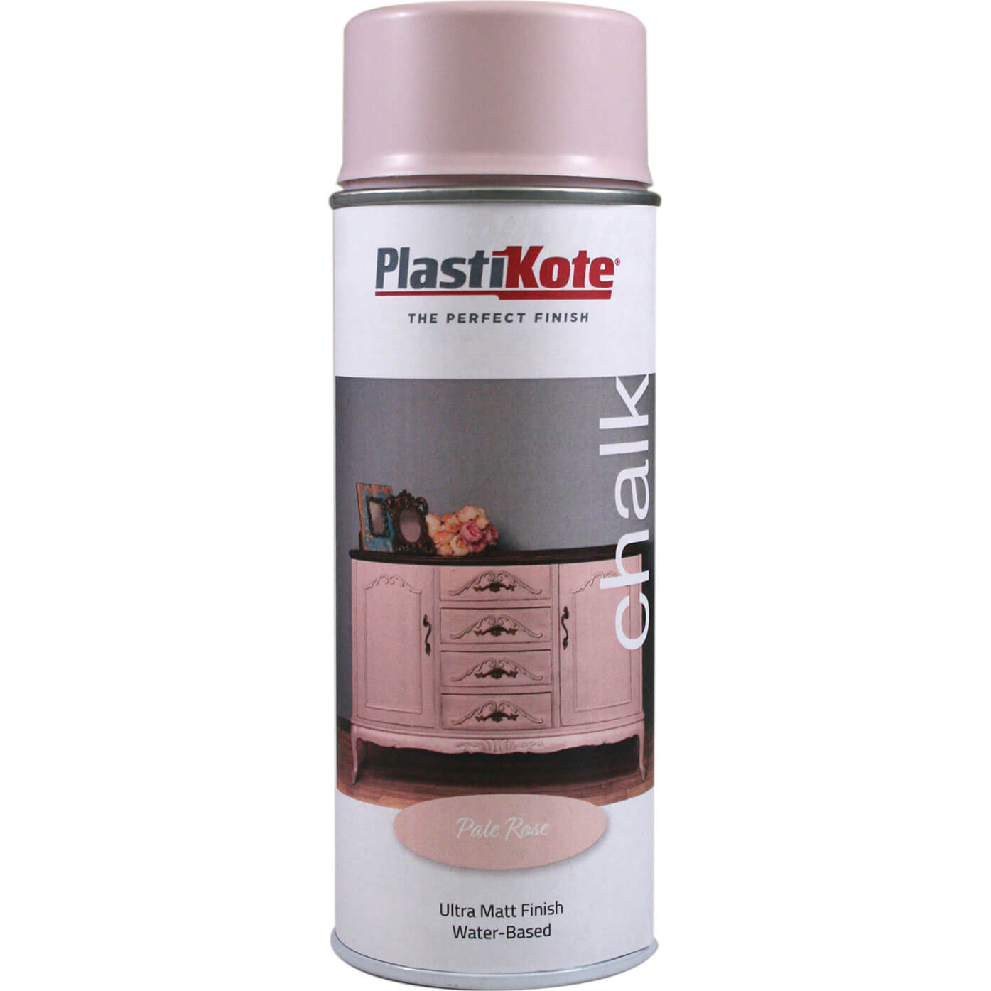 Image of Plasti-Kote Chalk Finish Spray Paint Pale Rose 400ml