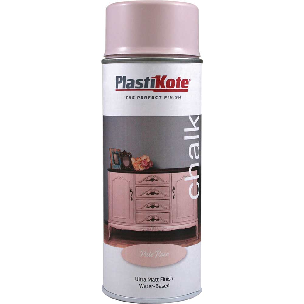 Plasti-Kote Chalk Finish Spray Paint Pale Rose 400ml