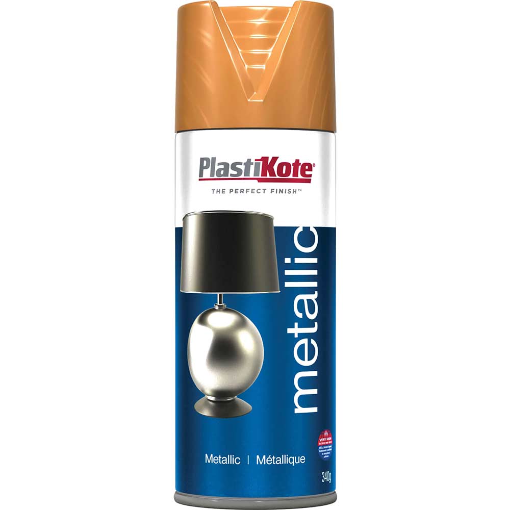 Image of Plastikote Metallic Aerosol Spray Paint Bronze 400ml