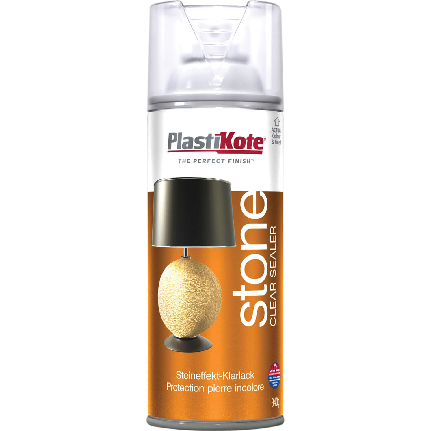 Image of Plastikote Fleckstone Spray Paint Clear 400ml