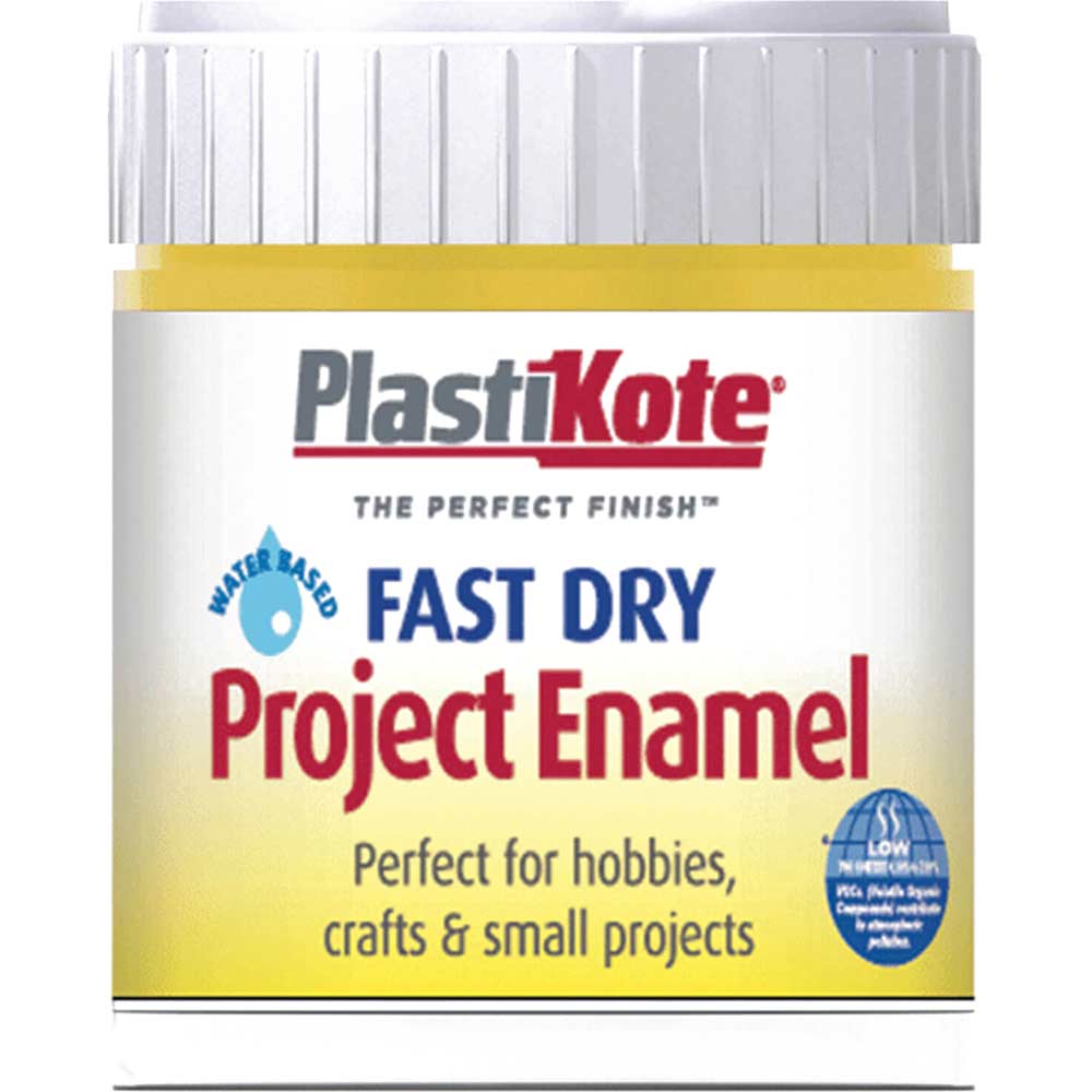 Plastikote Fast Dry Enamel Paint Buttercup Yellow 59ml
