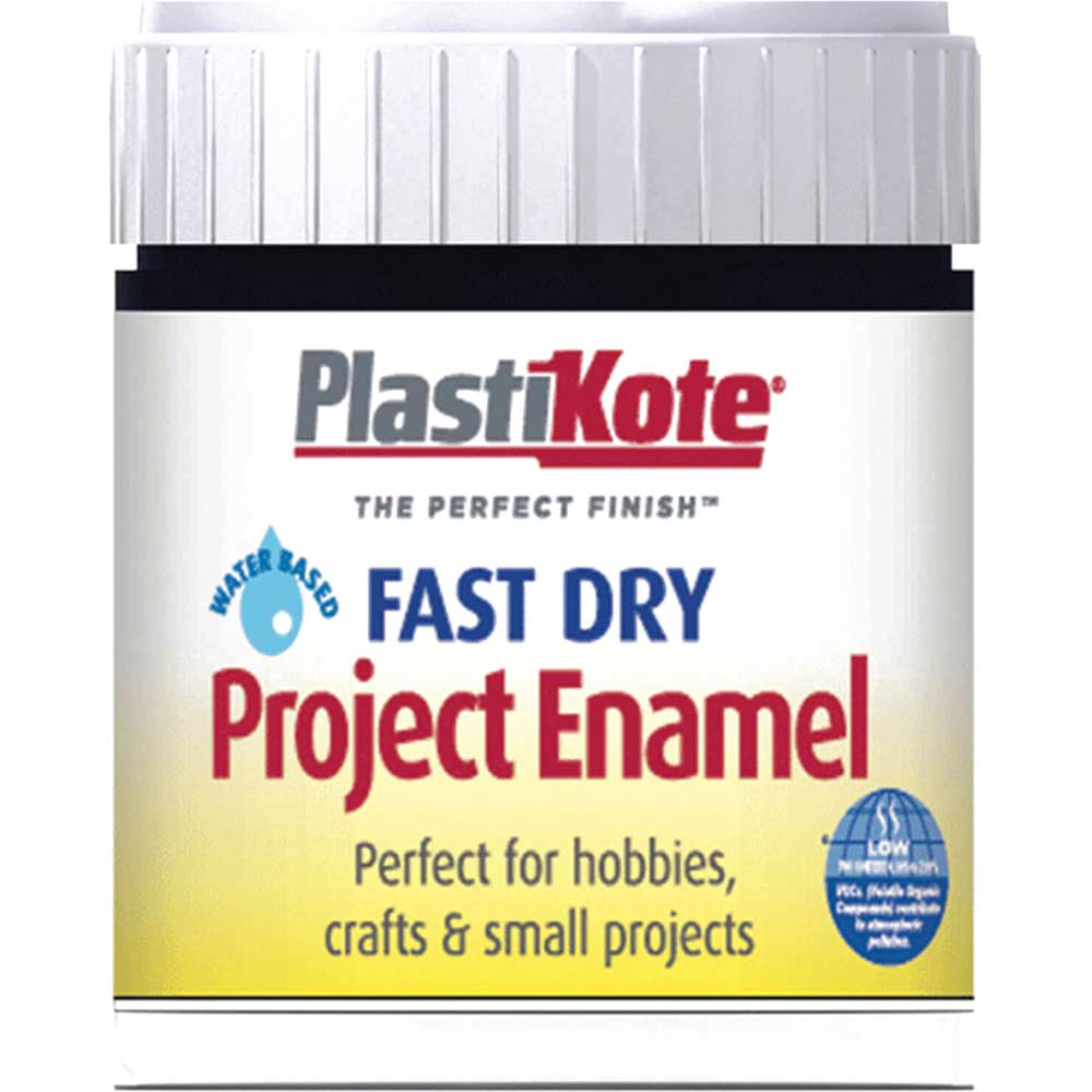Plastikote Fast Dry Enamel Paint Black 59ml