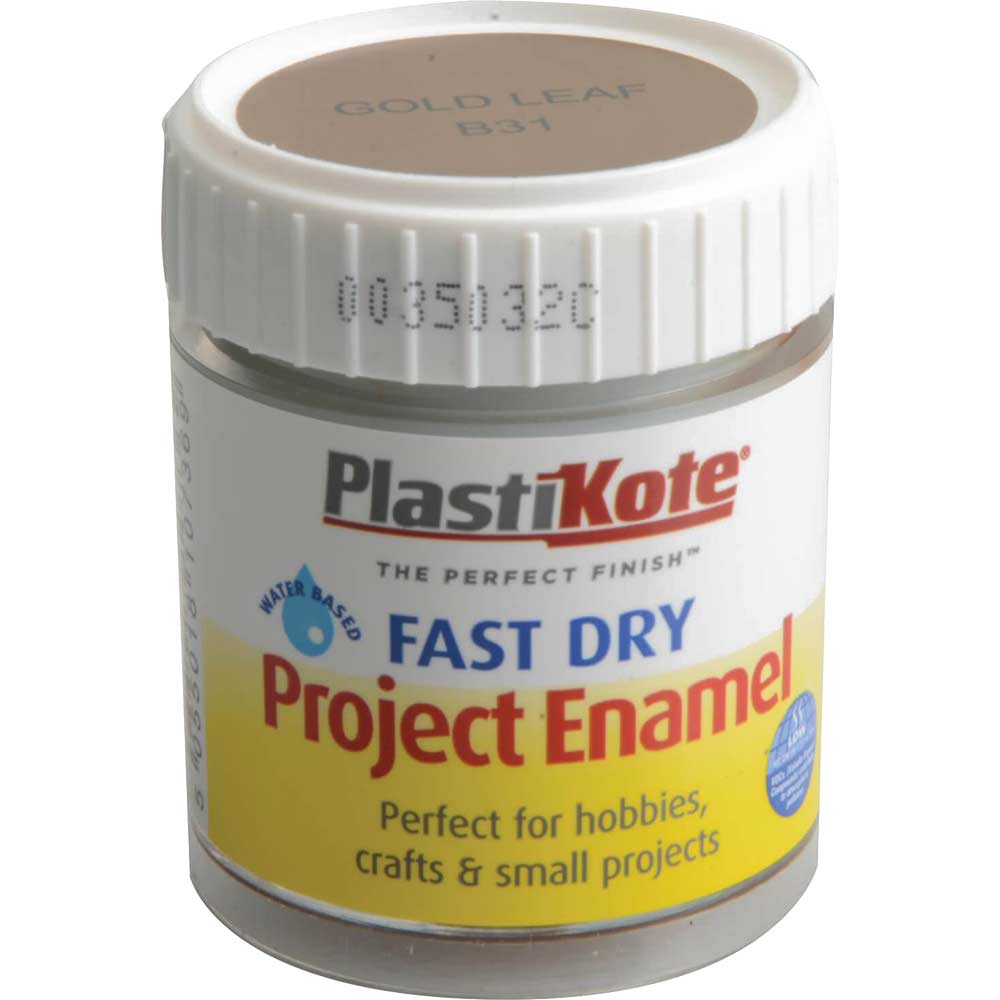 Plastikote Fast Dry Enamel Paint Gold Leaf 59ml
