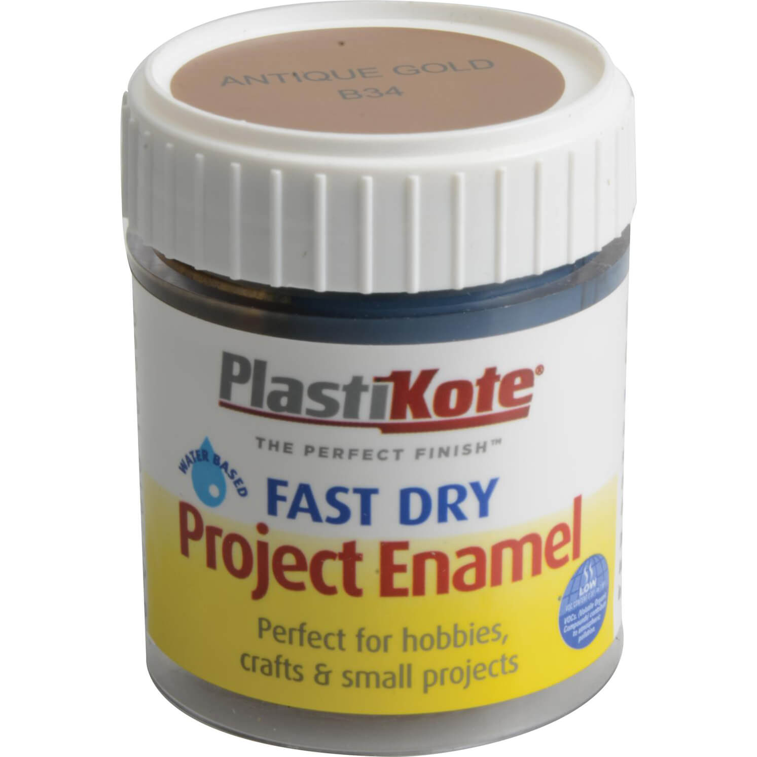 Image of Plastikote Fast Dry Enamel Paint Anitque Gold 59ml