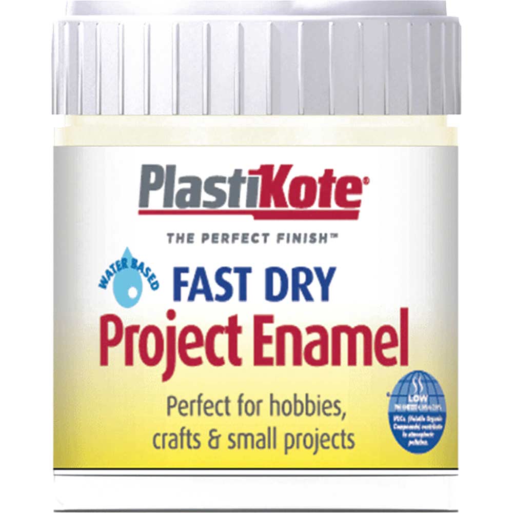 Image of Plastikote Fast Dry Enamel Paint De La Creme 59ml