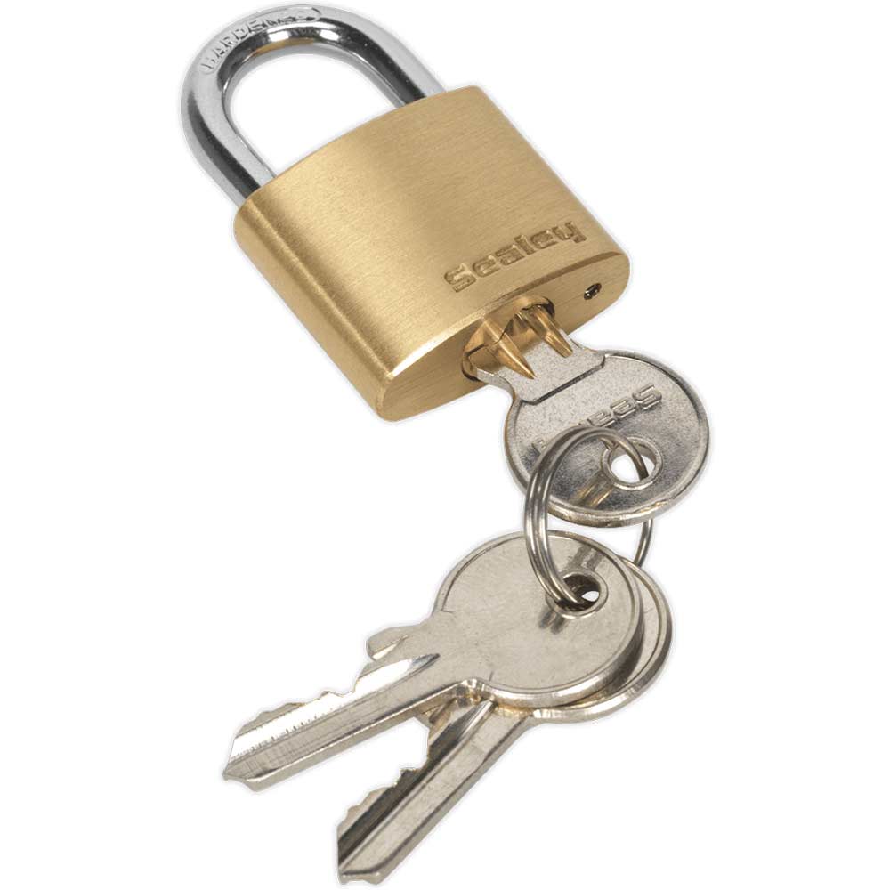 Sealey Brass Padlock 30mm Standard
