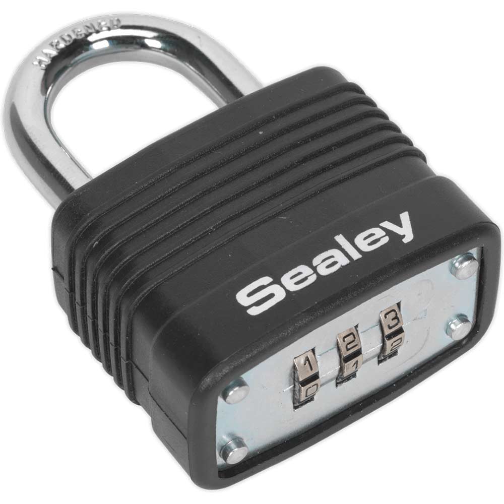 Sealey Laminated Steel Combination Padlock 40mm Standard