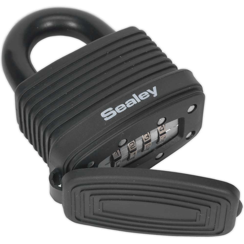 Sealey Steel Weatherproof Combination Padlock 48mm Standard