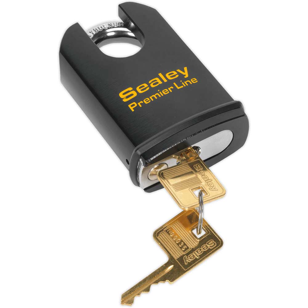 Sealey Steel Padlock Shrouded Shackle 61mm Standard
