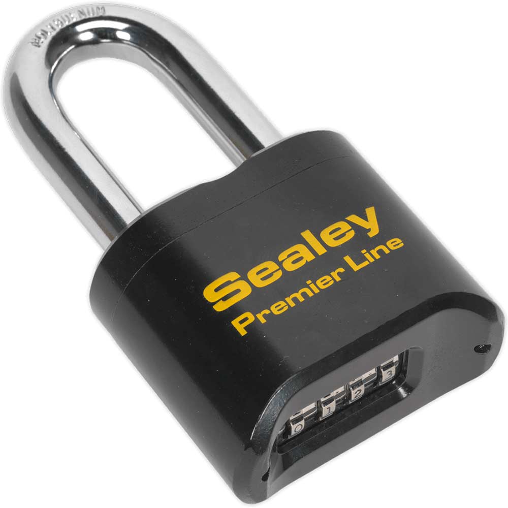 Sealey Steel Combination Padlock 62mm Long